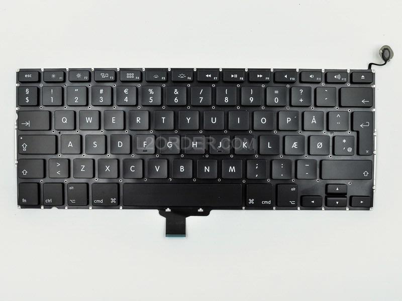 NEW Danish Keyboard for Apple MacBook Pro 13" A1278 2009 2010 2011 2012