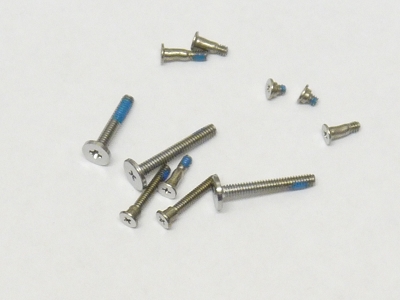 New White Bottom Cover Case Screw Screws Set 11pcs for Apple Macbook 13" A1181 2006 2007 2008 2009