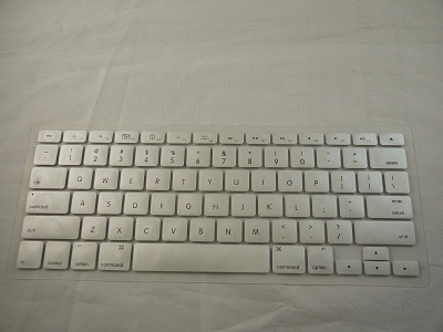 Keyboard Cover Skin 0.1mm M&S Crystal Guard Silver for Apple MacBook Pro 17" A1297