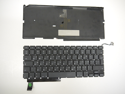 USED Israel Hebrew Keyboard With Backlight for Apple MacBook Pro 15" A1286 2009 2010 2011 2012