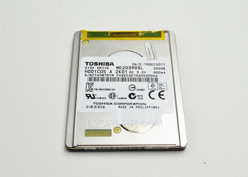 NEW Apple MacBook Air 13" A1304 200GB Toshiba Replace 120GB Samsung 1.8" ZIF Hard Drive 4200RPM 16MB HS12UHE