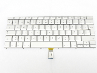 90% NEW Silver Spanish Keyboard Backlit Backlight for Apple Macbook Pro 17" A1261 2008 US Model Compatible