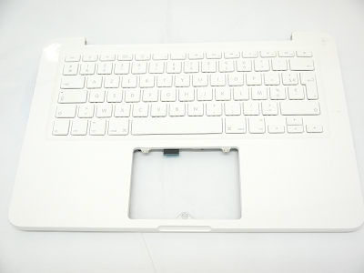 95% NEW Top Case Palm Rest with French France Keyboard No Speaker for Apple MacBook 13" A1342 White 2009 2010