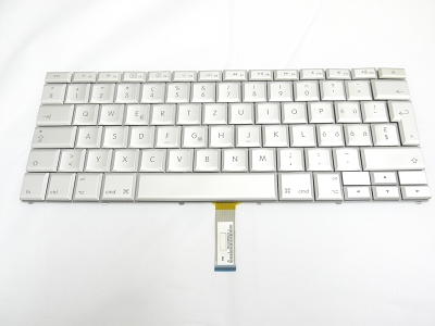 90% NEW Silver Swiss French Keyboard Backlit Backlight for Apple Macbook Pro 17" A1261 2008 US Model Compatible