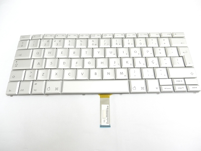 99% NEW Silver Portuguese Keyboard Backlight for Apple Macbook Pro 17" A1229 2007 US Model Compatible