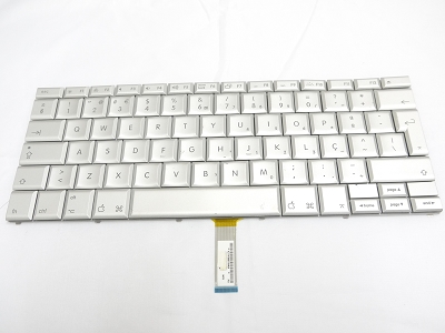 90% NEW Silver Portuguese Keyboard Backlight for Apple Macbook Pro 17" A1229 2007 US Model Compatible