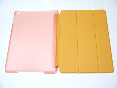 Orange Slim Smart Magnetic PU Leather Cover Case Sleep Wake with Stand for Apple iPad Air