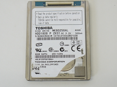 Apple Macbook Air 13" A1237 1.8" 80GB IDE Hard Drive 4200RPM HS082HB