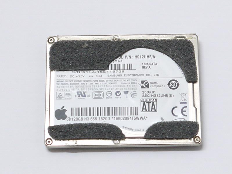 Apple MacBook Air 13" A1304 120GB 1.8" ZIF Hard Drive 4200RPM 16MB HS12UHE