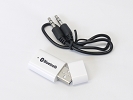 White Bluetooth Music Streaming 3.5mm Stereo Home Car Wireless Audio Receiver Adapter