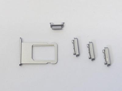 NEW Black Side Power Button Mute Switch Volume Key Sim Card Holder for iPhone 6 Plus 5.5" A1522 A1524 A1593