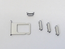 NEW Black Side Power Button Mute Switch Volume Key Sim Card Holder for iPhone 6 Plus 5.5" A1522 A1524 A1593