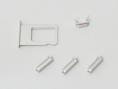 NEW Sliver Side Power Button Mute Switch Volume Key Sim Card Holder for iPhone 6 Plus 5.5" A1522 A1524 A1593