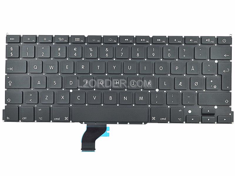 NEW Danish Keyboard for Apple Macbook Pro A1502 13" 2013 2014 2015 Retina