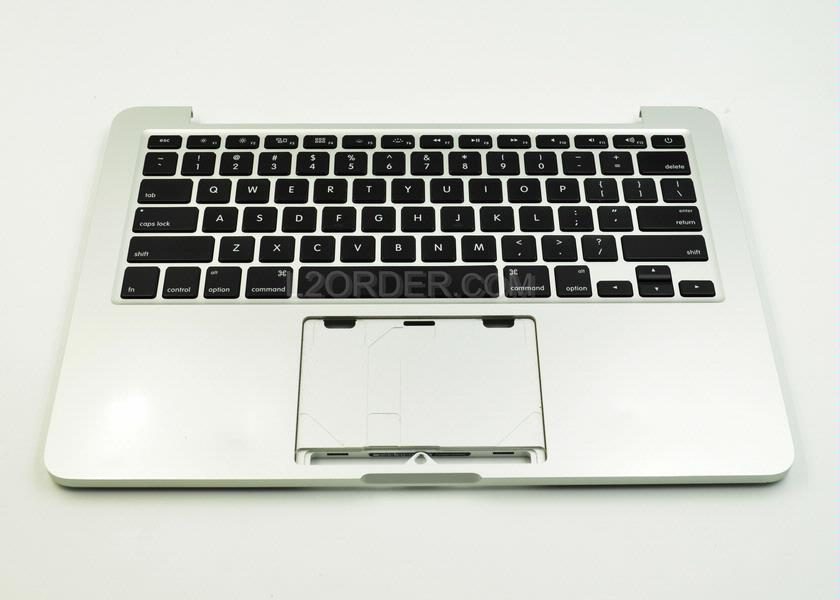 Grade B Keyboard Top Case Palm Rest with US Keyboard and Battery without Trackpad Touchpad for Apple Macbook Pro 13" A1425 2012 2013 Retina