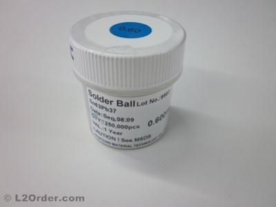 0.600mm BGA Leaded Solder Balls 250000PCs