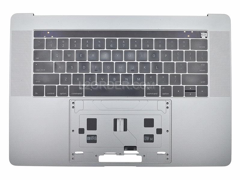 Grade A Space Gray US Keyboard Top Case Palm Rest with Battery A1820 Touch Bar for Apple Macbook Pro 15" A1707 2016 2017 Retina
