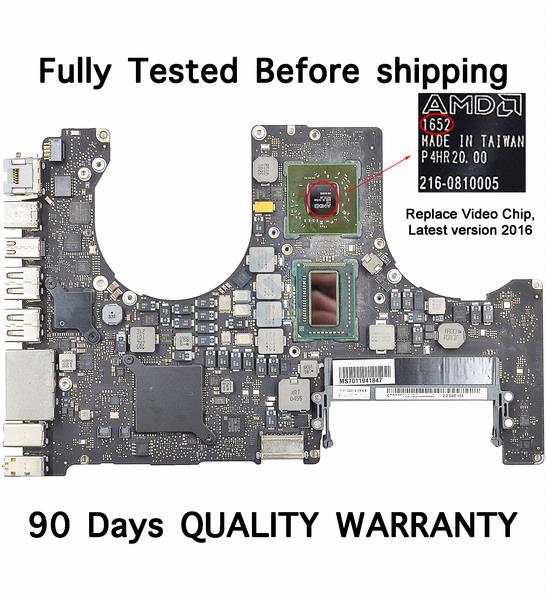 Apple Macbook pro Unibody 15" A1286 2011 i7 2.2 GHz Logic Board 820-2915-A 820-2915-B With Latest Version 2016 Video Chips