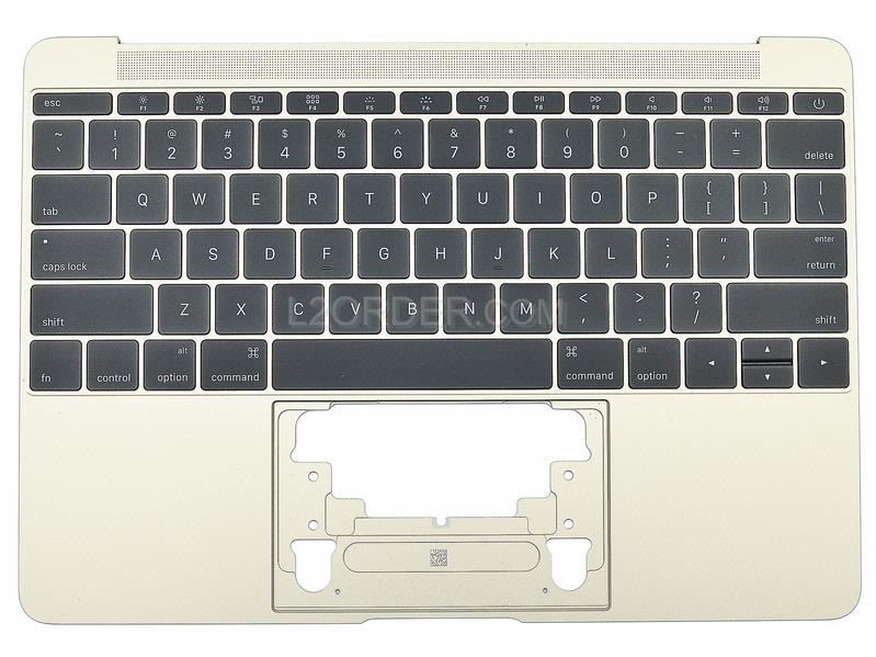 Grade A Gold US Keyboard Top Case Palm Rest 613-02547-A for Apple MacBook 12" A1534 2016 2017 Retina