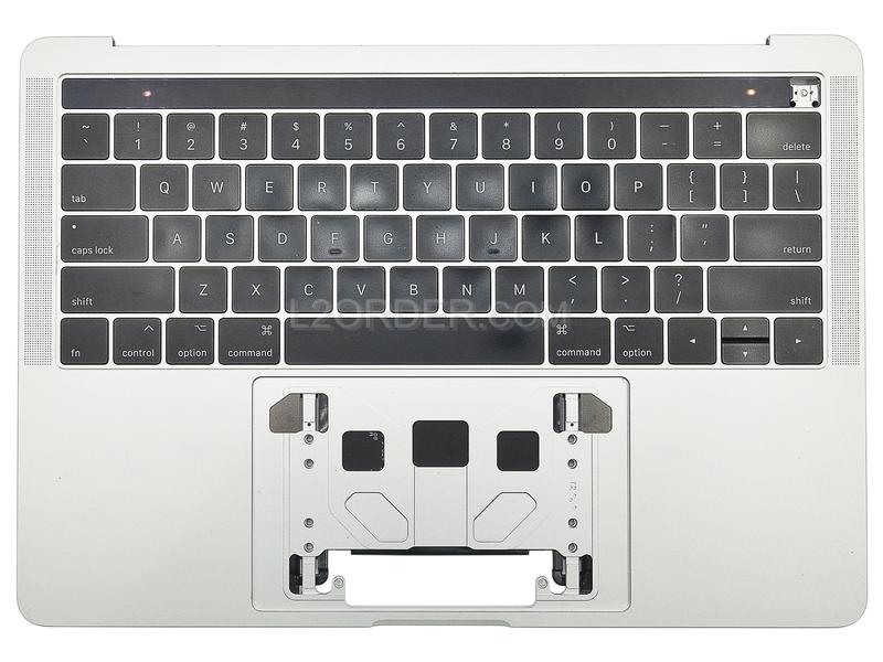 Grade A Silver US Keyboard Top Case Palm Rest with Battery A1819 Touch Bar for Apple Macbook Pro 13" A1706 2016 2017 Retina