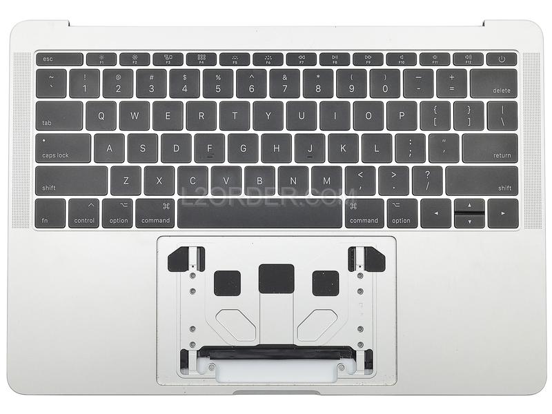 Grade B Silver US Keyboard Top Case Palm Rest with Battery A1713 for Apple Macbook Pro 13" A1708 2016 2017 Retina