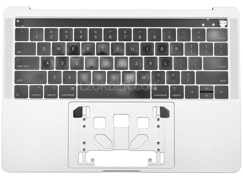 Grade A Silver US Keyboard Top Case Palm Rest with Touch Bar for Apple Macbook Pro 13" A1989 2018 2019 Retina