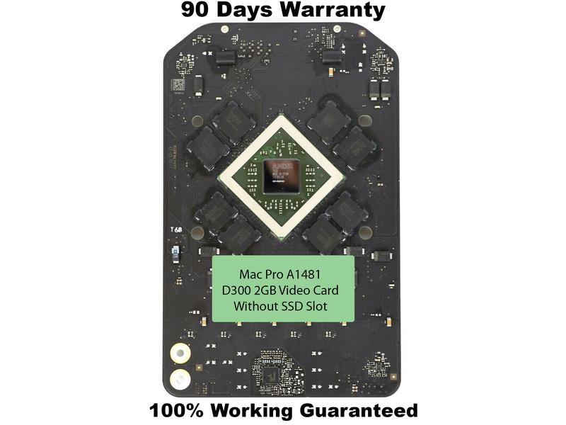 AMD D300 2GB Video Card 820-3627-A Board A NO SSD Slot For Mac Pro A1481 2013
