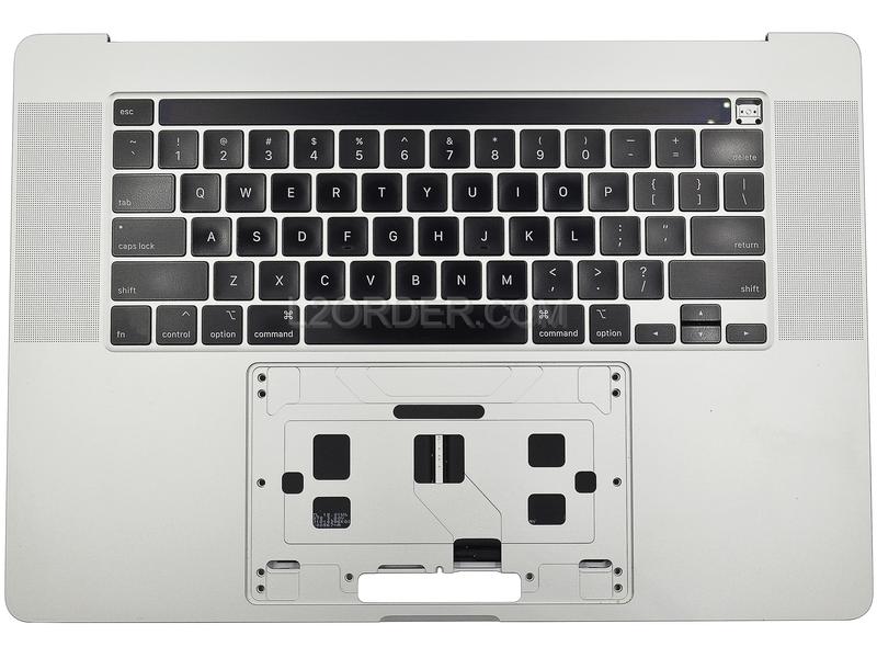 Grade A Silver US Keyboard Top Case Palm Rest with Battery A2113 Touch Bar for Apple Macbook Pro 16" A2141 2019 Retina