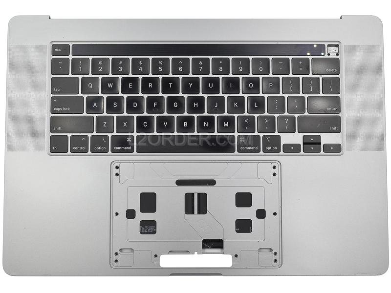 Grade B Space Gray US Keyboard Top Case Palm Rest with Battery A2113 Touch Bar for Apple Macbook Pro 16" A2141 2019 Retina