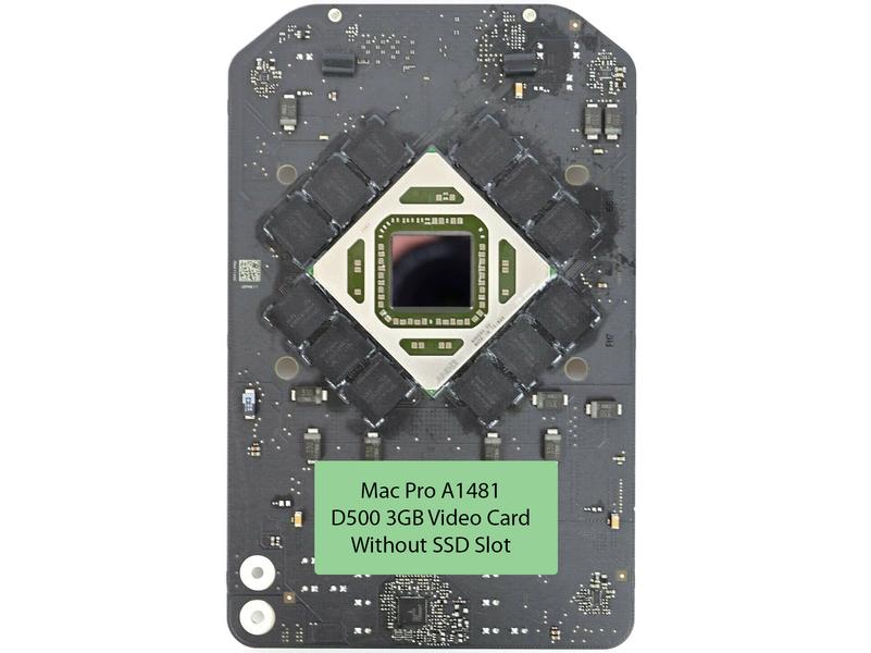 AMD D500 3GB Video Card 820-3532-A Board A NO SSD Slot For Mac Pro A1481 2013