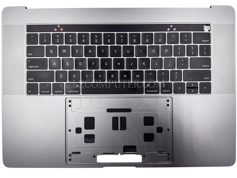 Grade A Space Gray US Keyboard Top Case Palm Rest with Battery A1953 Touch Bar for Apple Macbook Pro 15" A1990 2018 2019 Retina