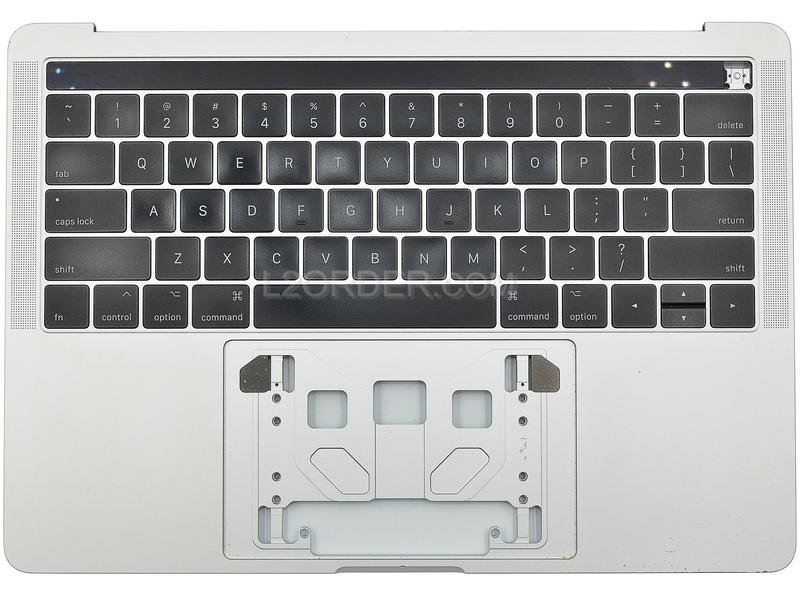 Grade B Silver US Keyboard Top Case Palm Rest with Touch Bar for Apple Macbook Pro 13" A1706 2016 2017 Retina