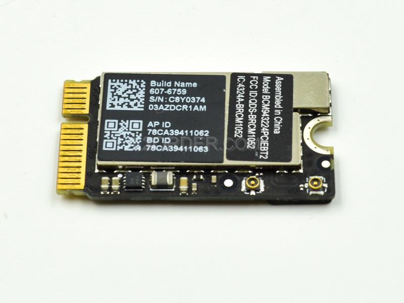 NEW WiFi Bluetooth Air Port Card 607-6759 607-9060 607-8821 607-8181 653-0008 BCM943224PCIEBT2 for Apple MacBook Air A1369 A1370 2010 2011 A1465 A1466 2012