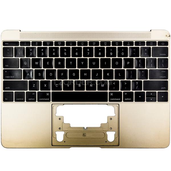 Grade B Gold US Keyboard Top Case Palm Rest 613-02547-A for Apple MacBook 12" A1534 2016 2017 Retina