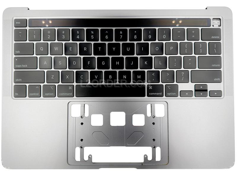 Grade B Space Gray US Keyboard Top Case Palm Rest with Touch Bar for Apple Macbook Pro 13" A2289 2020 Retina
