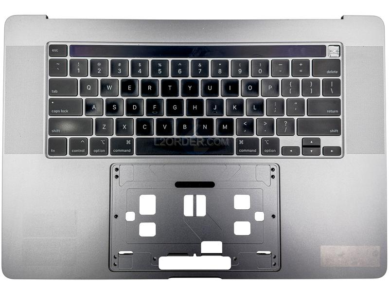 Grade B Space Gray US Keyboard Top Case Palm Rest with Touch Bar for Apple Macbook Pro 16" A2141 2019 Retina