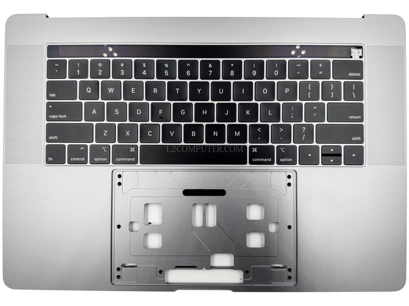 Grade B Space Gray US Keyboard Top Case Palm Rest with Touch Bar for Apple Macbook Pro 15" A1990 2018 2019 Retina