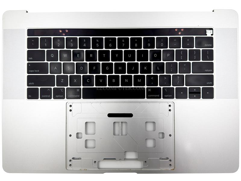 Grade B Silver US Keyboard Top Case Palm Rest with Touch Bar for Apple Macbook Pro 15" A1990 2018 2019 Retina