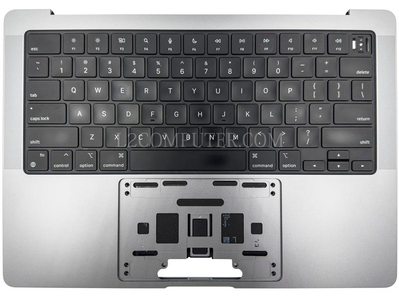 Grade A Space Gray US Keyboard Top Case Palm Rest with Battery A2519 for Apple Macbook Pro 14" A2442 2021