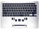 Grade A Silver US Keyboard Top Case Palm Rest with Touch Bar Battery A2171 for Apple Macbook Pro 13" A2338 M1 M2 2020 2022